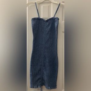 Ever After Summerland Blue Smocked Dress